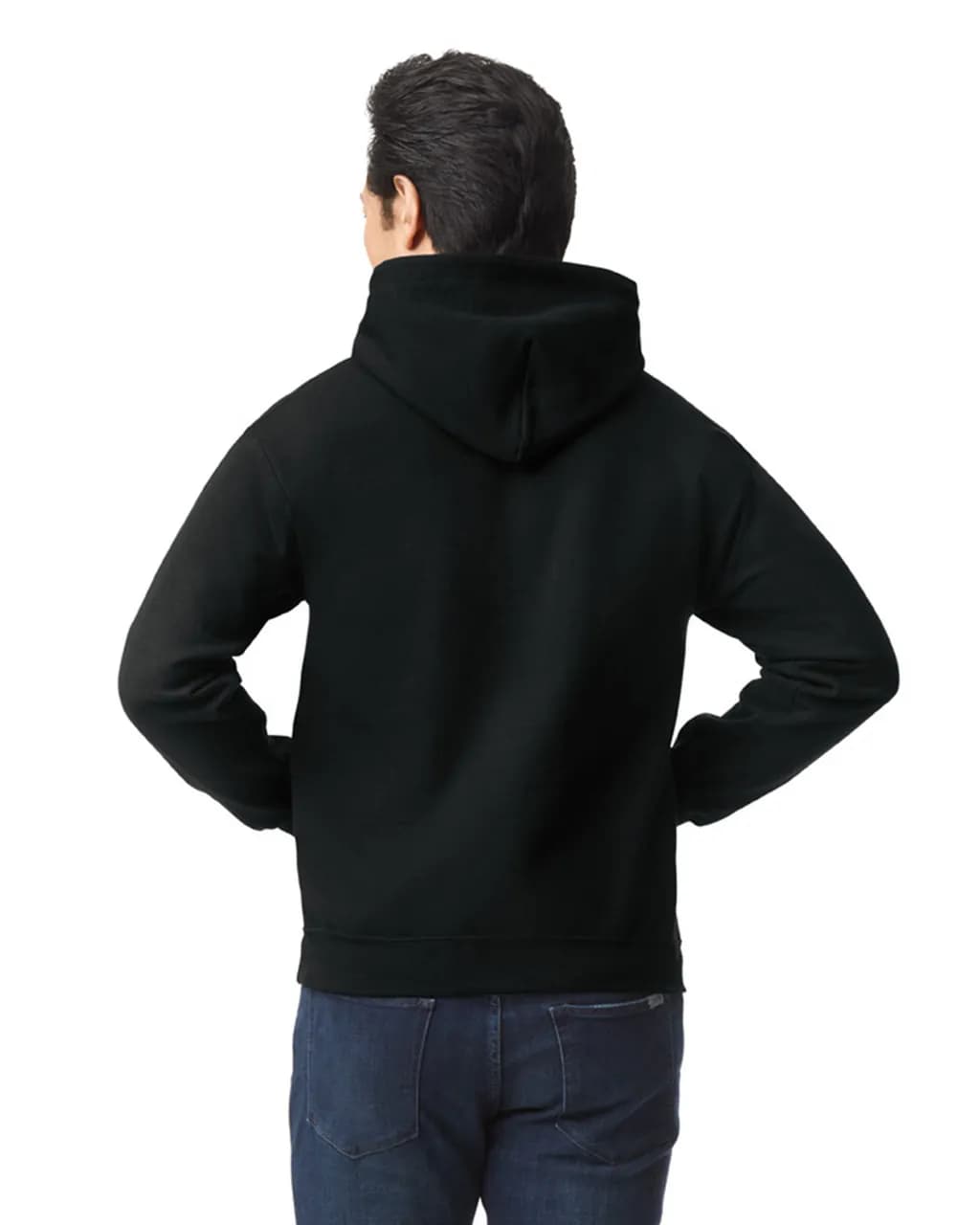 Gildan 18500 – Black, back