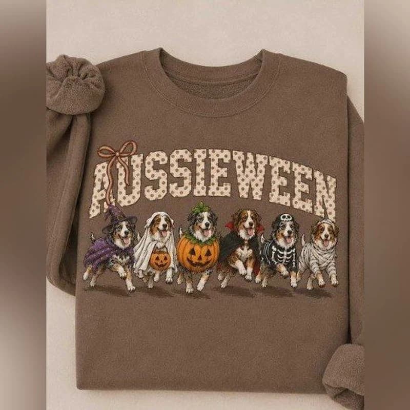 Aussieween Halloween Sweatshirt – Dark Chocolate