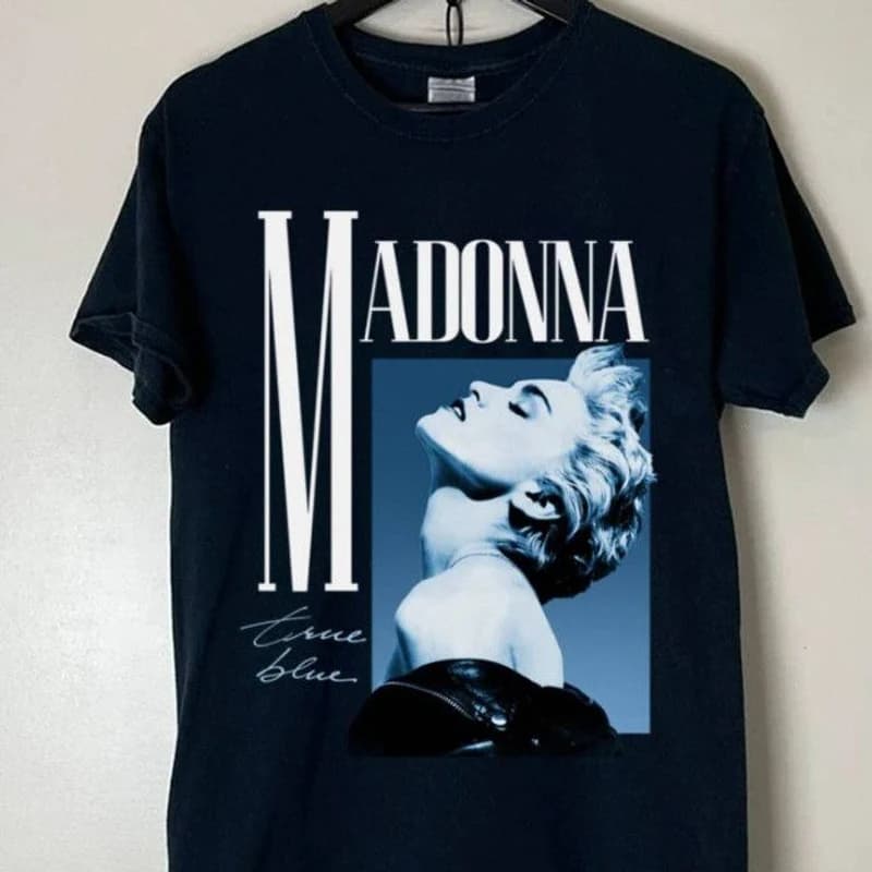 Madonna True Blue Tee – Black