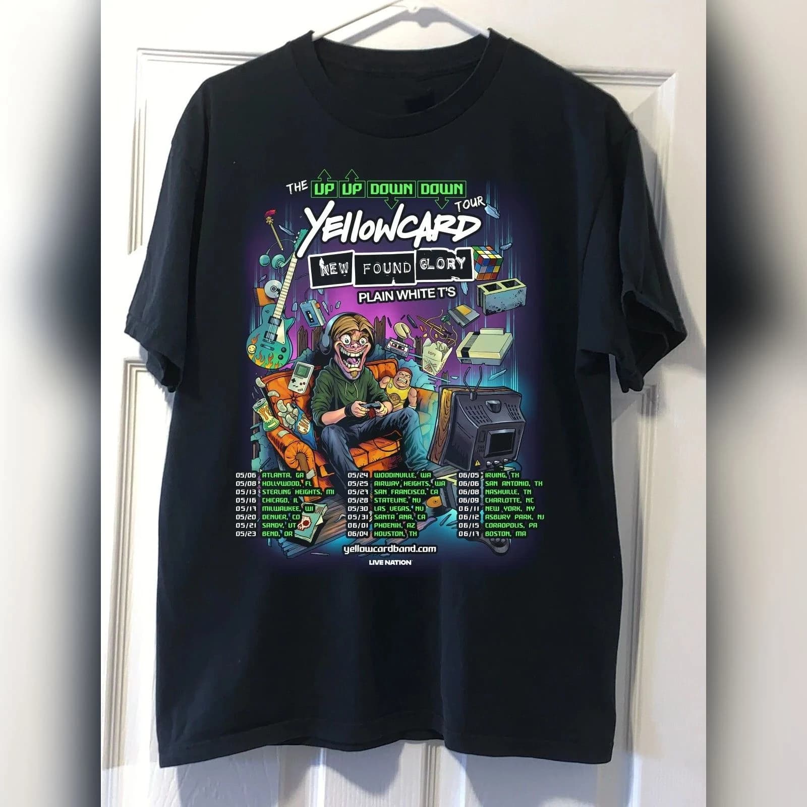 Yellowcard Up Up Down Down Tour Tee – Black