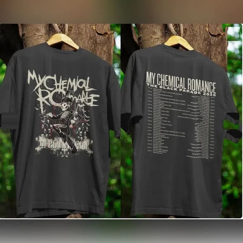 My Chemical Romance Black Parade 2026 Tee – Pepper, front and back