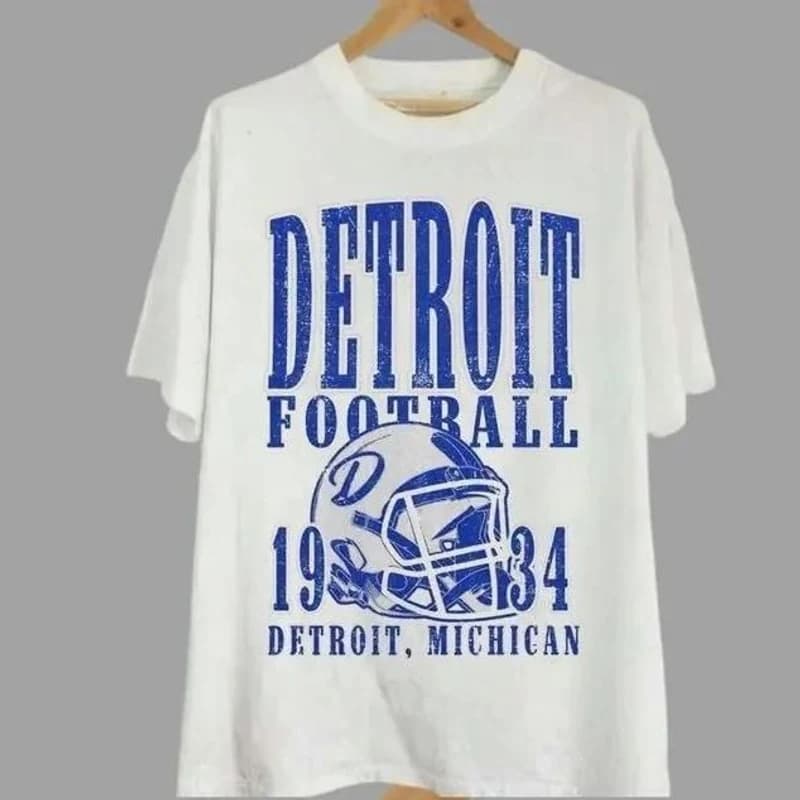 Detroit Football 1934 Tee – White