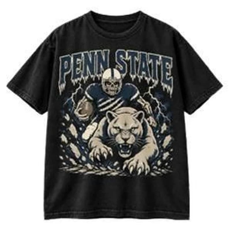 Penn State Football Tee – Black