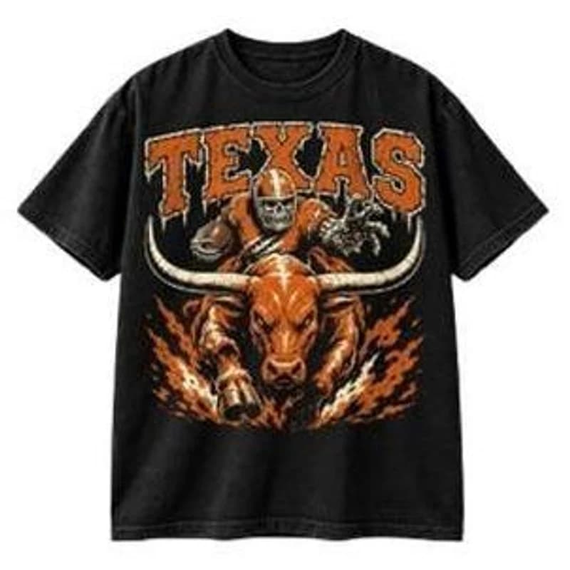 Texas Football Tee – Black