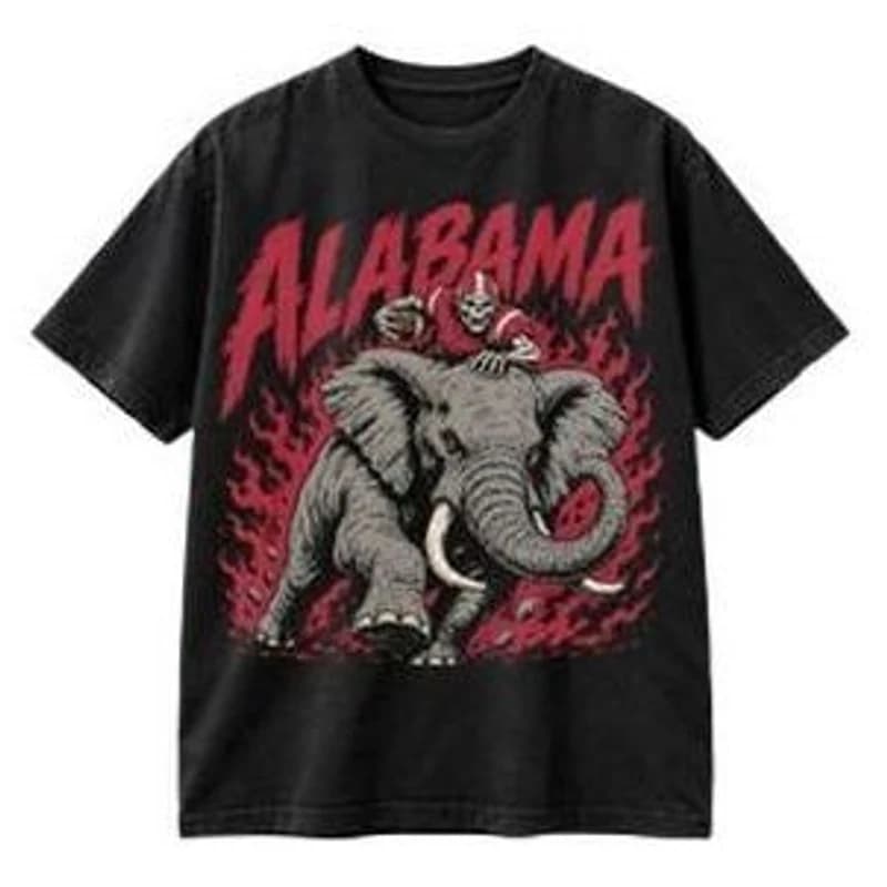 Alabama Football Tee – Black