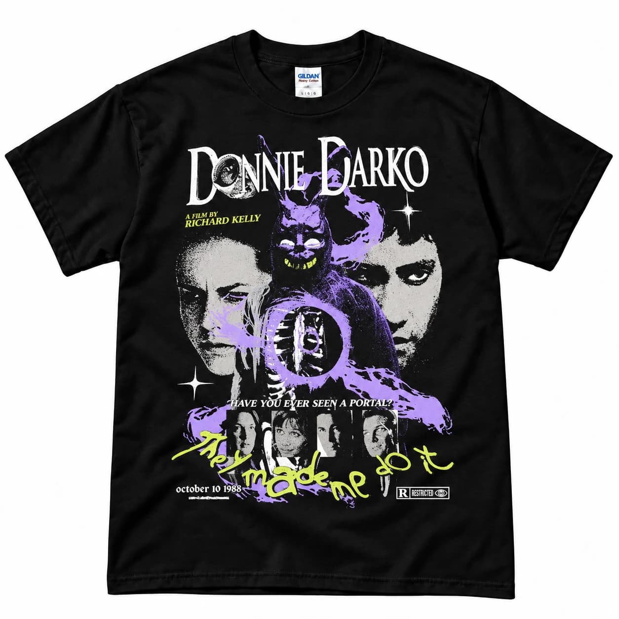 Donnie Darko They Made Me Do It Tee – Black